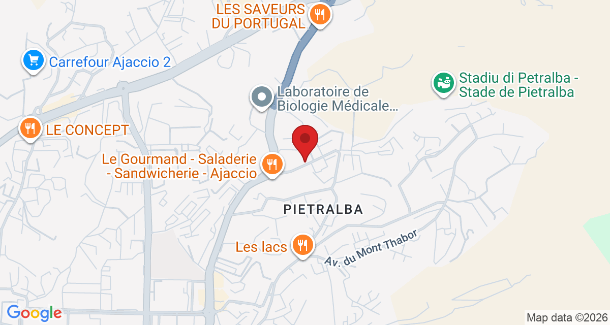 Carte de localisation Savelys Corse Ajaccio