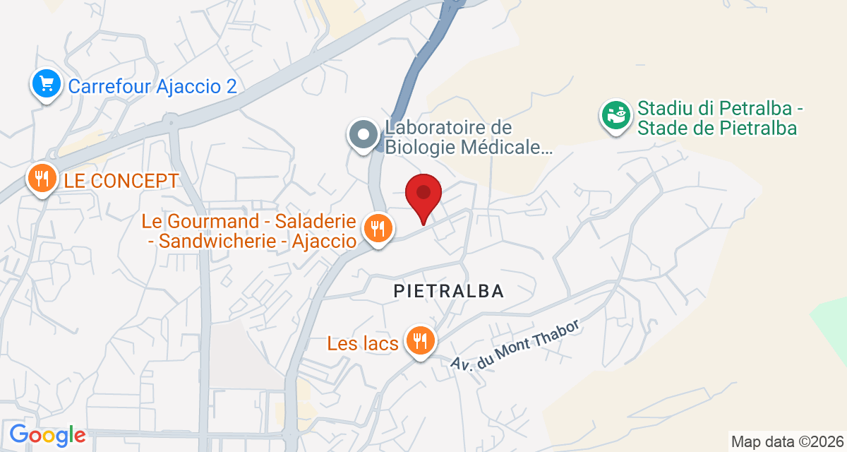 Carte de localisation Savelys Corse Ajaccio