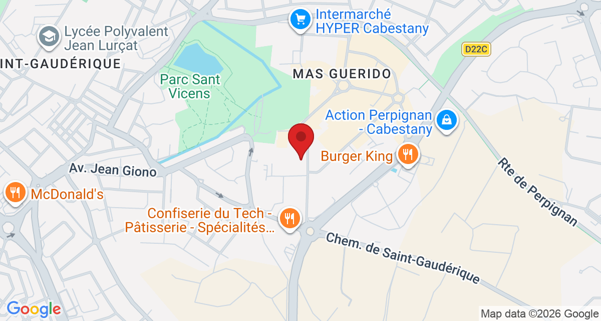 Carte de localisation Savelys Perpignan Cabestany