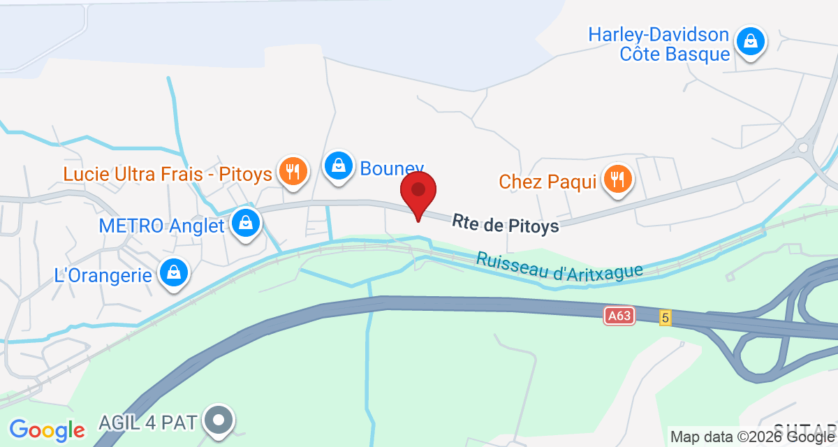 Carte de localisation Savelys Anglet