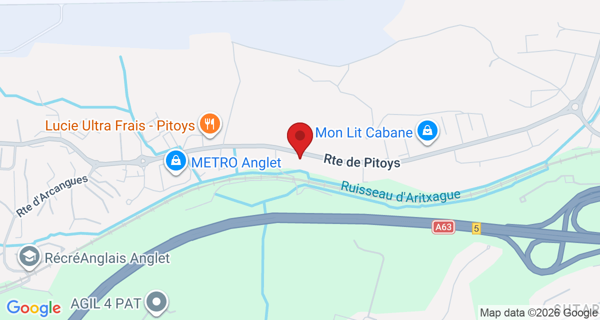 Carte de localisation Savelys Anglet