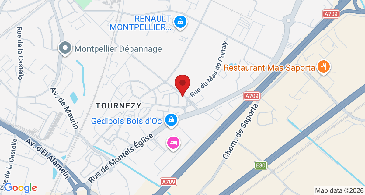 Carte de localisation Savelys Montpellier