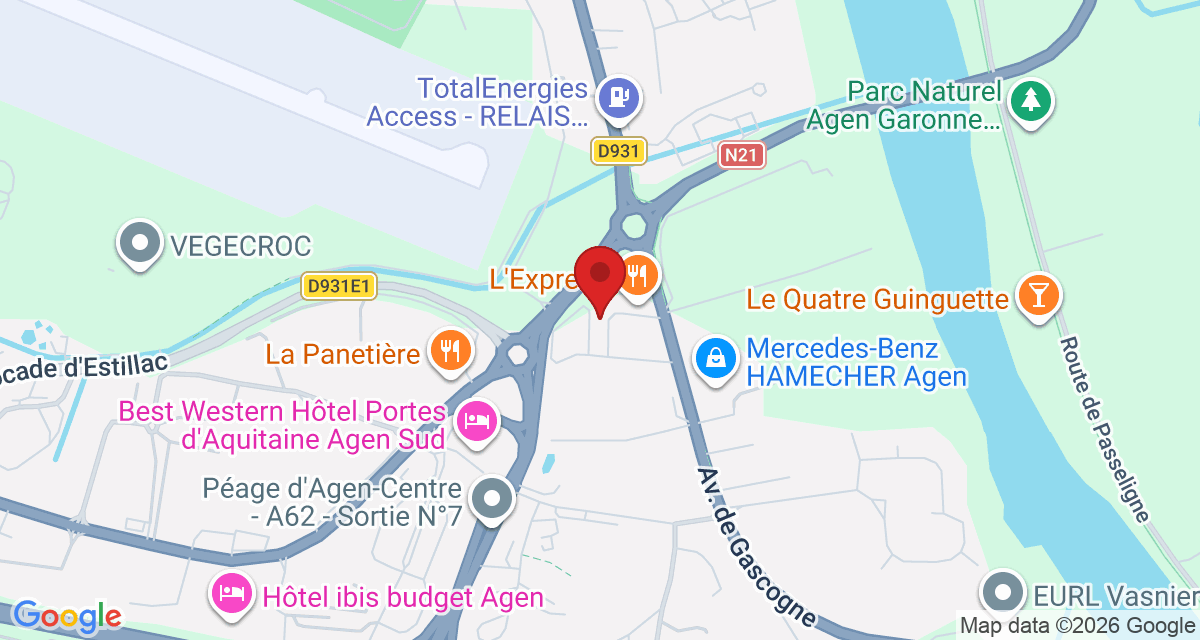 Carte de localisation Savelys Agen