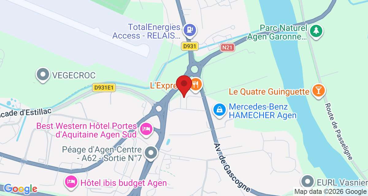 Carte de localisation Savelys Agen