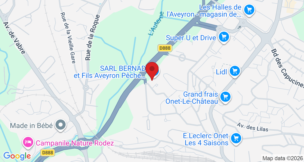 Carte de localisation Savelys Rodez