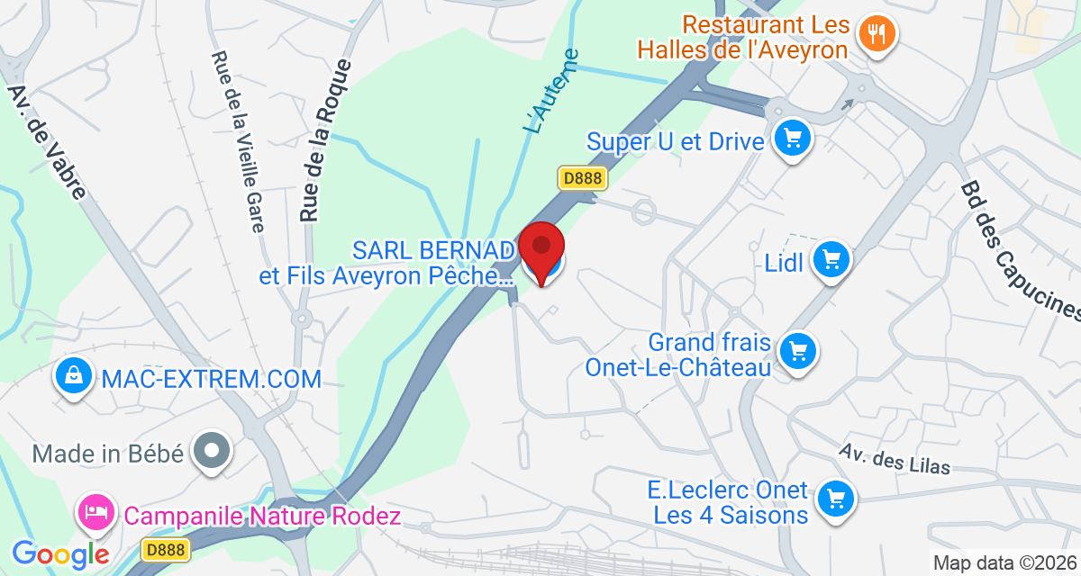 Carte de localisation Savelys Rodez