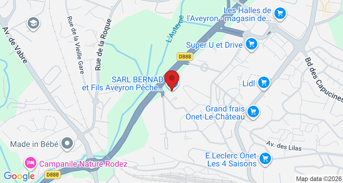 Carte de localisation Savelys Rodez