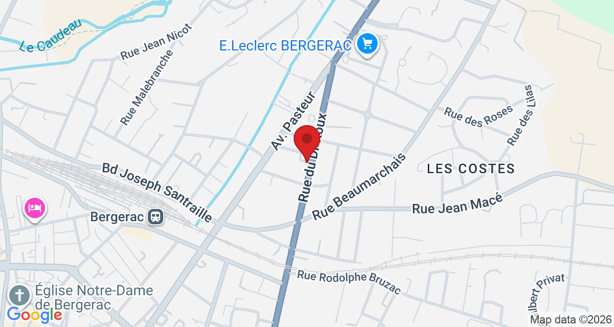 Carte de localisation Savelys Bergerac
