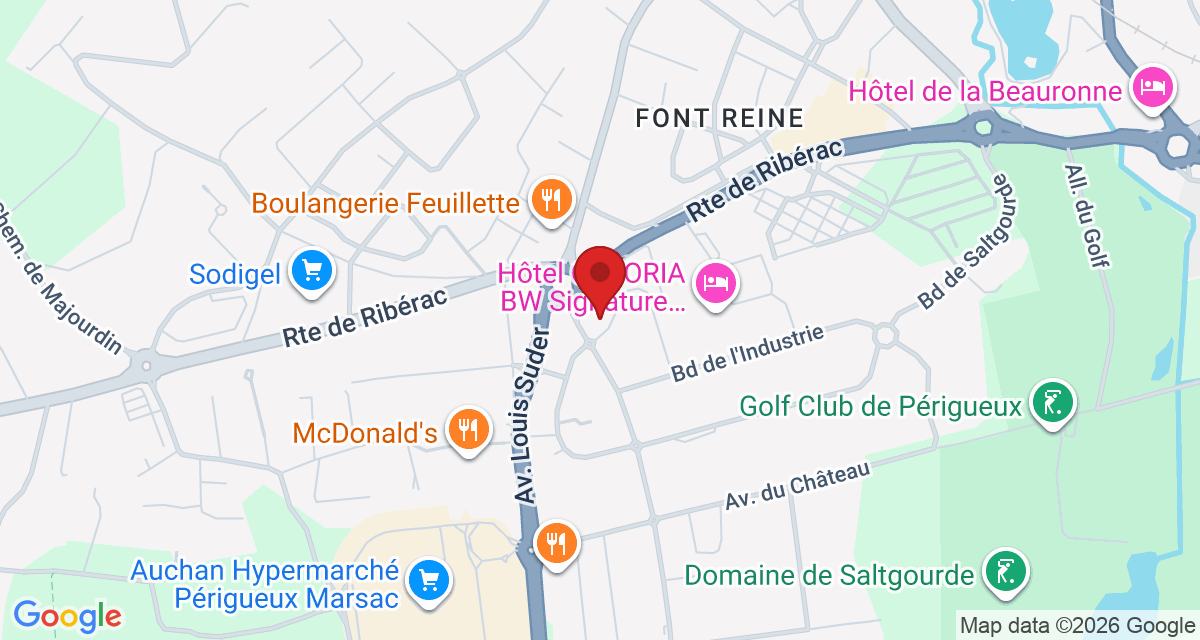 Carte de localisation Savelys Périgueux