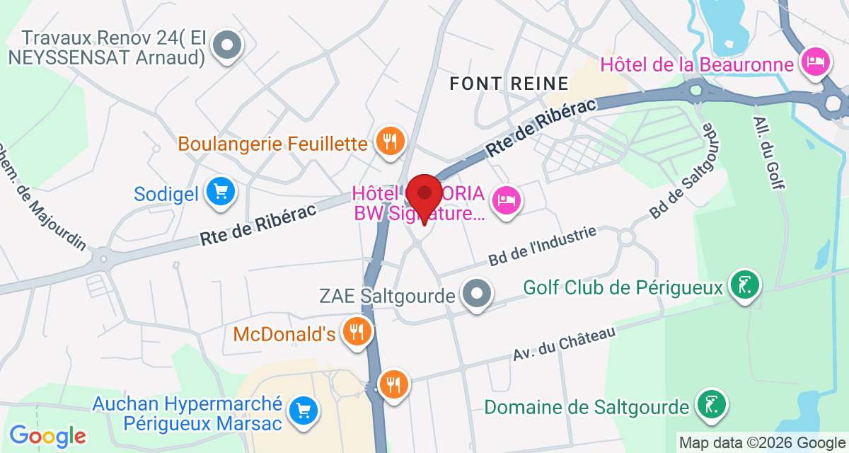 Carte de localisation Savelys Périgueux