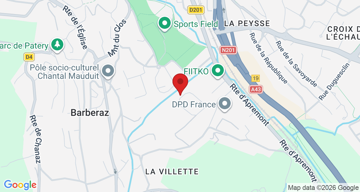 Carte de localisation Savelys Chambéry