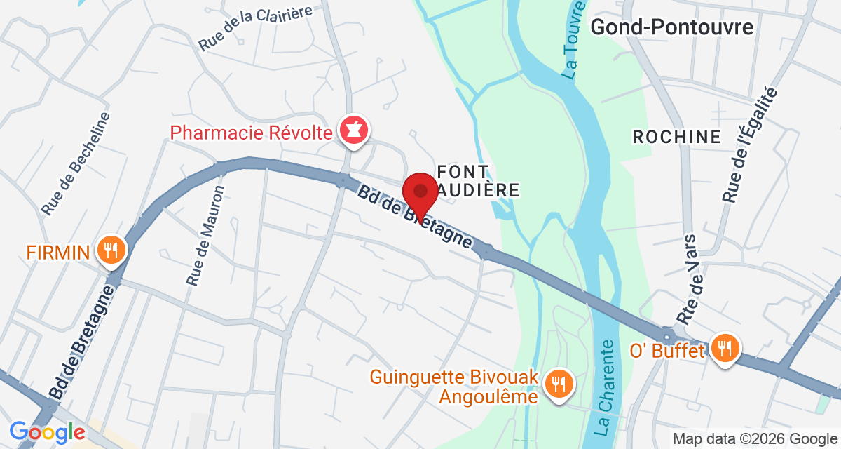 Carte de localisation Savelys Angoulême