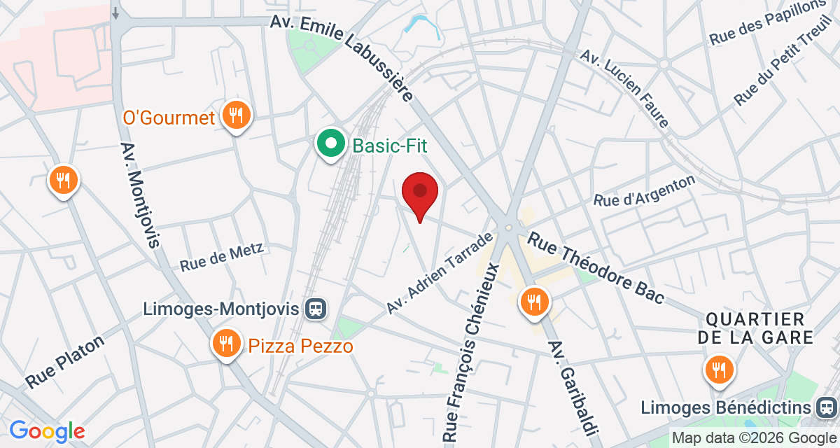 Carte de localisation Savelys Limoges