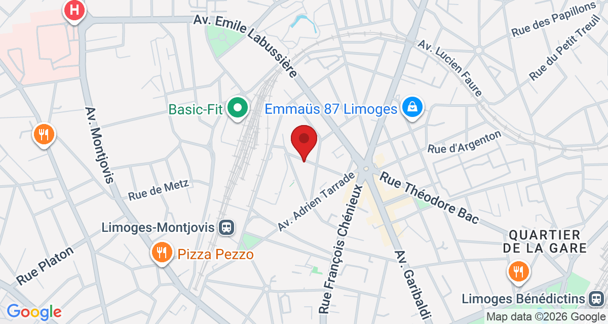 Carte de localisation Savelys Limoges