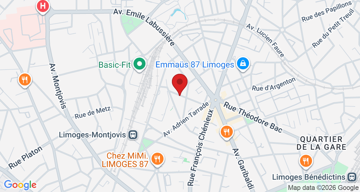 Carte de localisation Savelys Limoges