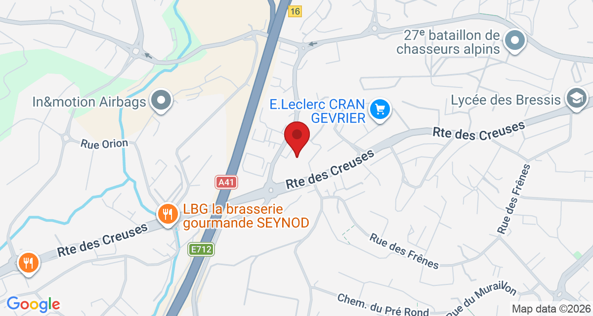Carte de localisation Savelys Annecy Cran-Gevrier