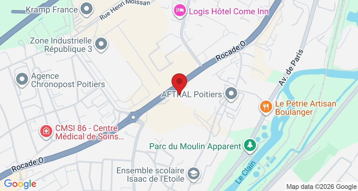Carte de localisation Savelys Poitiers
