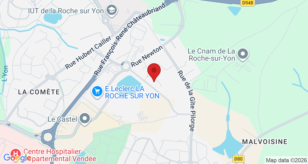 Carte de localisation Savelys La Roche-sur-Yon