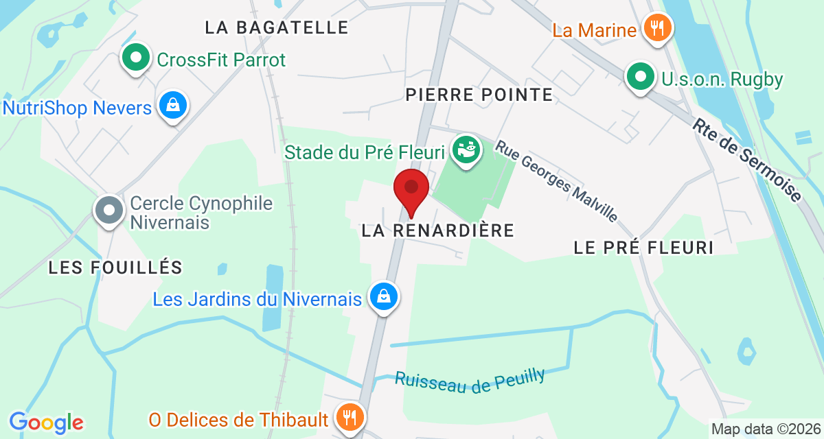 Carte de localisation Savelys Nevers