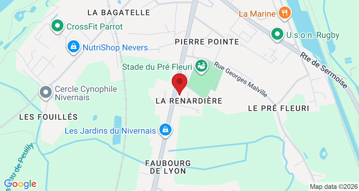 Carte de localisation Savelys Nevers