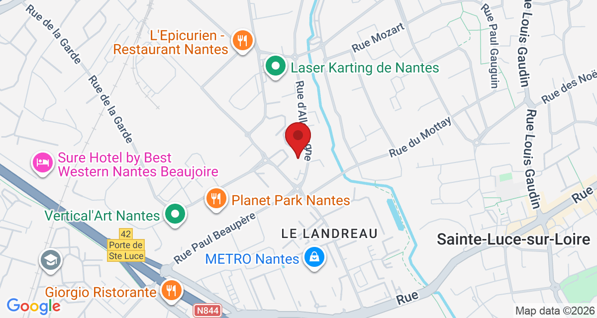 Carte de localisation Savelys Nantes Nord