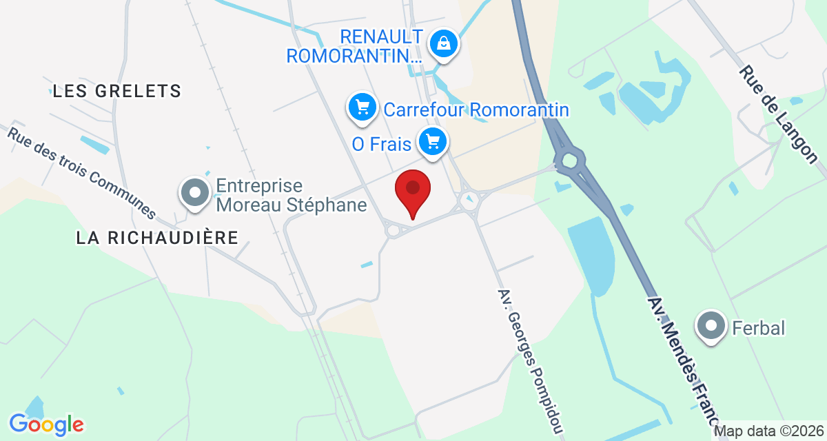 Carte de localisation Savelys Romorantin