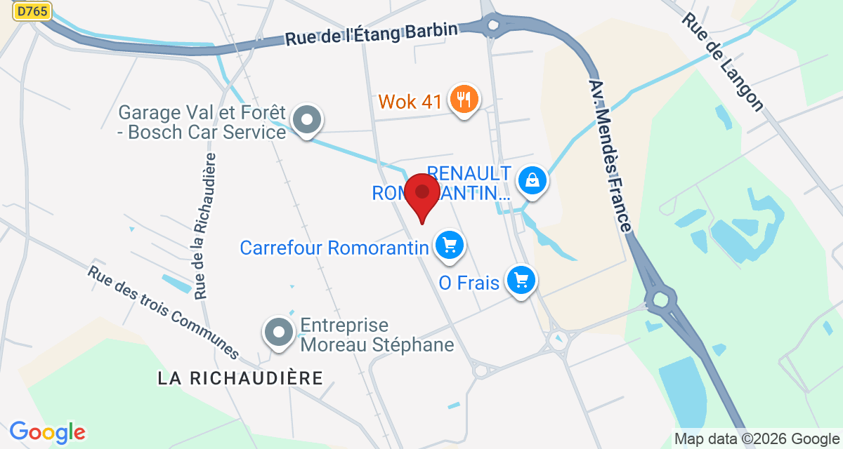 Carte de localisation Savelys Romorantin