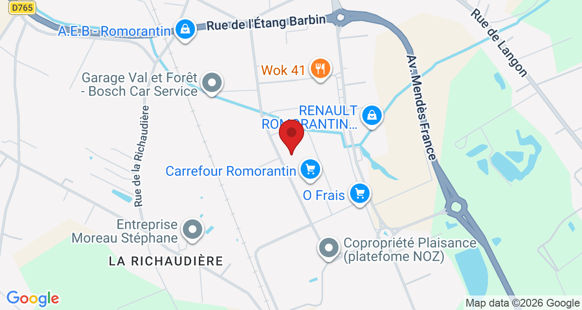Carte de localisation Savelys Romorantin