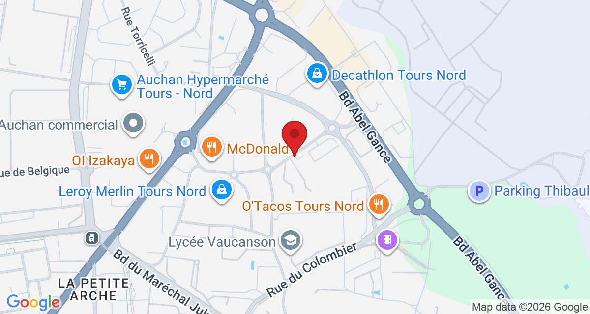 Carte de localisation Savelys Tours