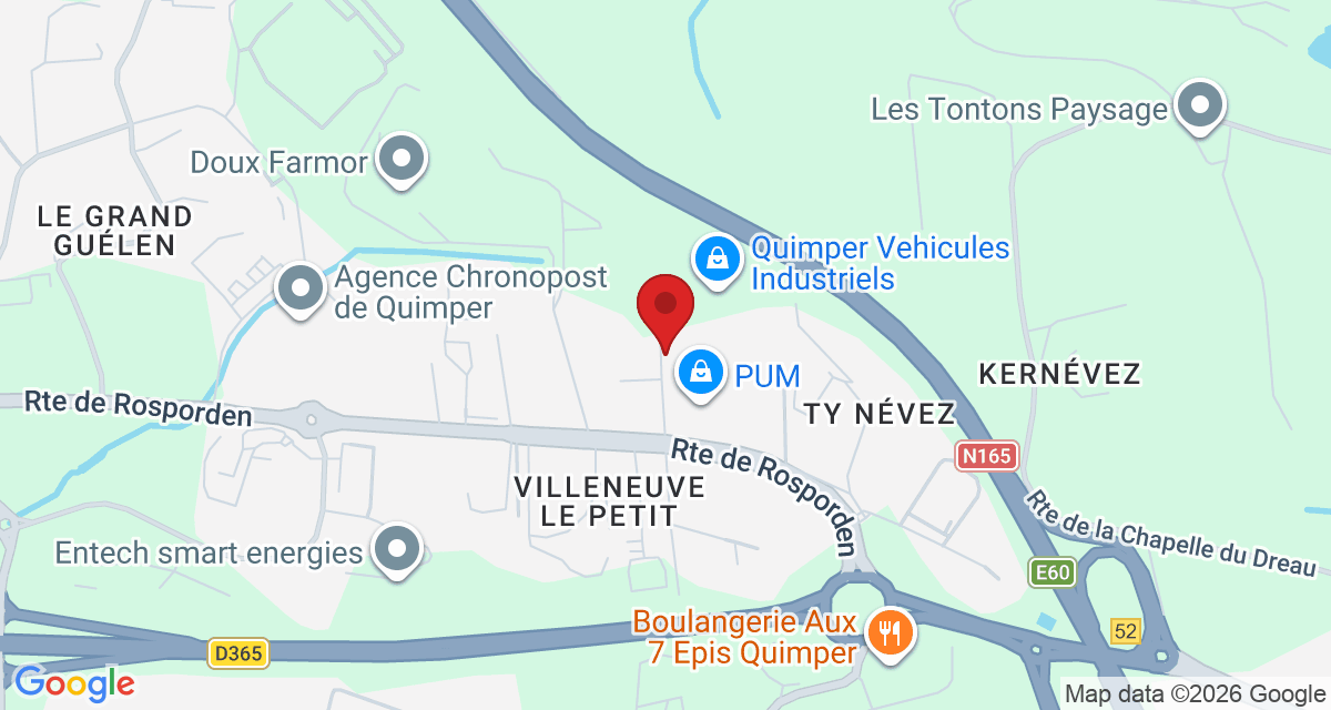Carte de localisation Savelys Quimper