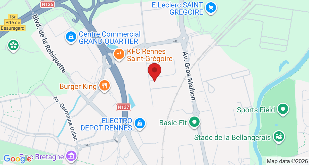 Carte de localisation Savelys Rennes