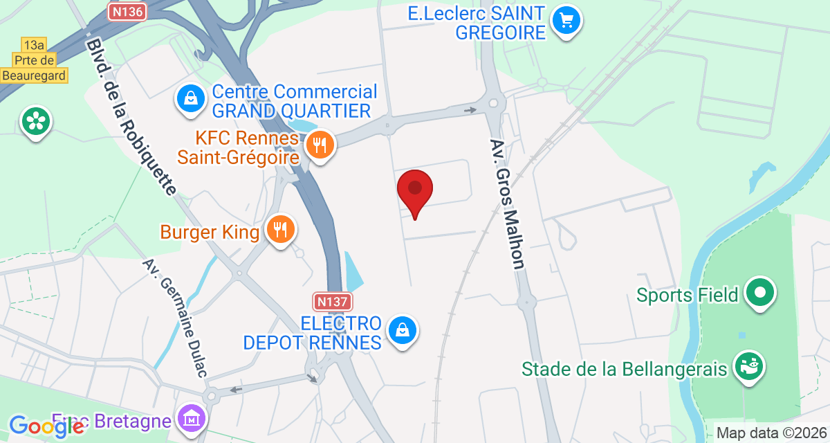 Carte de localisation Savelys Rennes