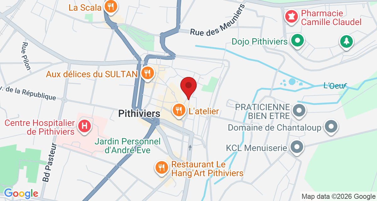 Carte de localisation Savelys Pithiviers