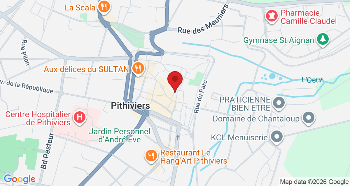 Carte de localisation Savelys Pithiviers