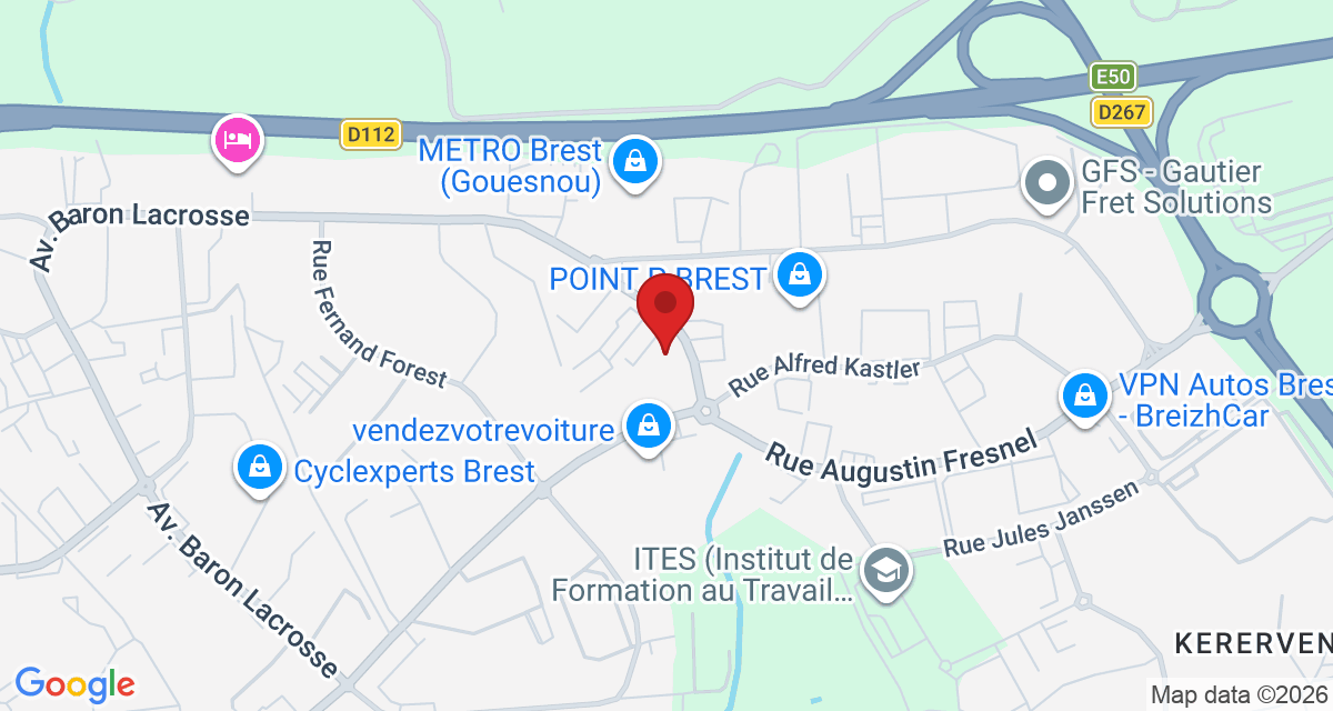 Carte de localisation Savelys Brest
