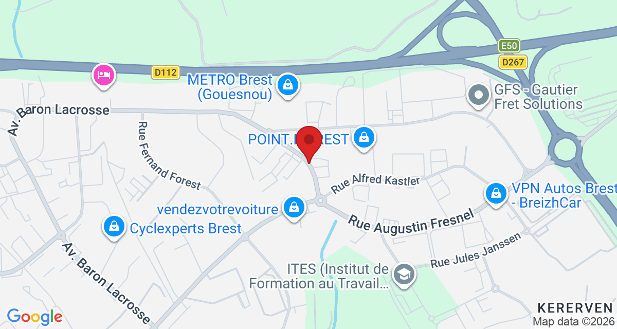 Carte de localisation Savelys Brest