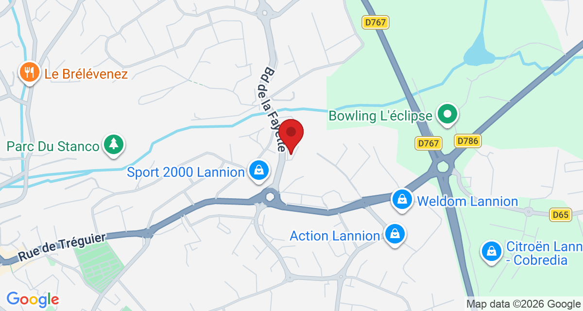 Carte de localisation Savelys Lannion