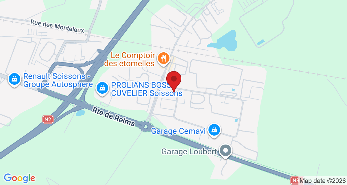 Carte de localisation Savelys Soissons