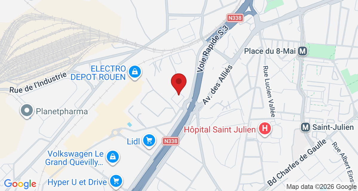 Carte de localisation Savelys Rouen Grand Quevilly