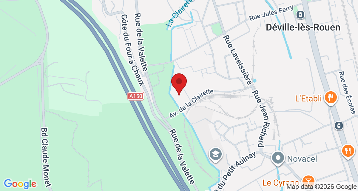 Carte de localisation Savelys Rouen Deville les Rouen