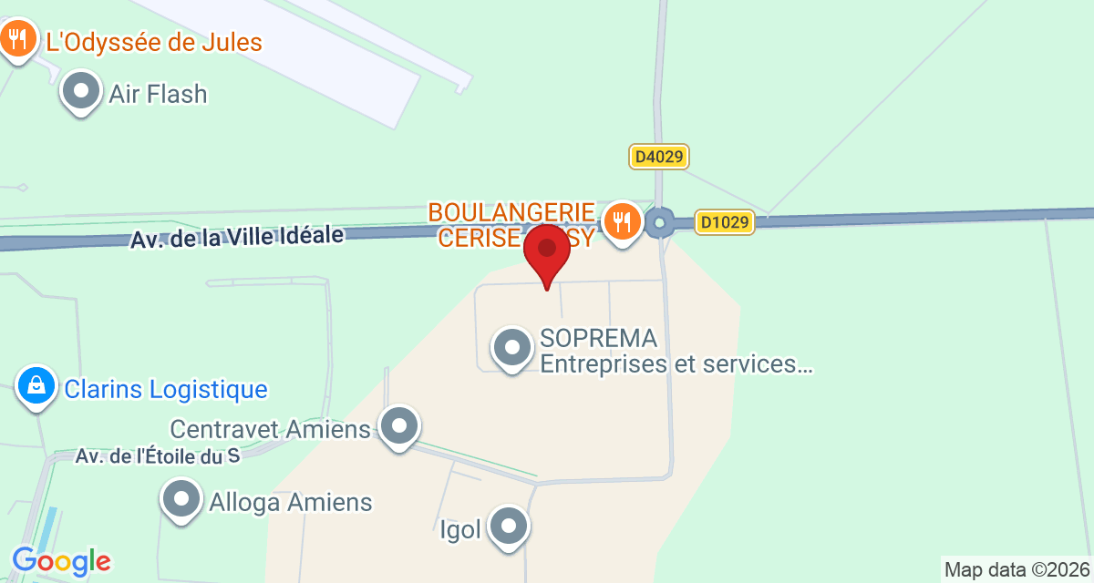 Carte de localisation Savelys Amiens