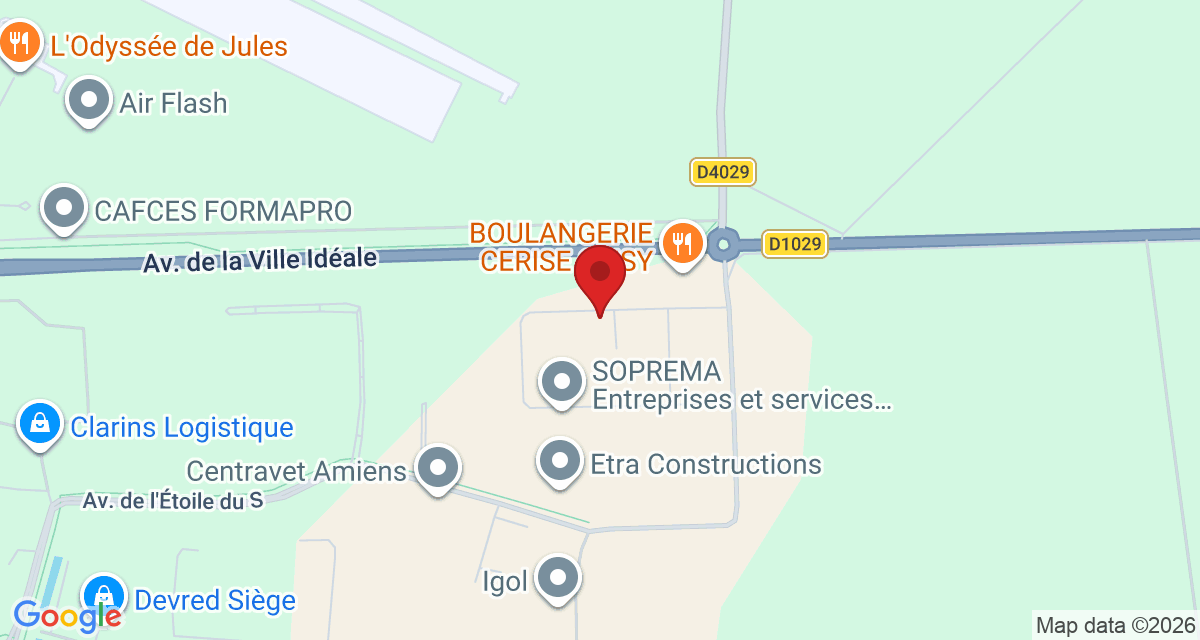 Carte de localisation Savelys Amiens