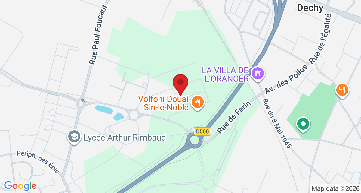 Carte de localisation Savelys Douai