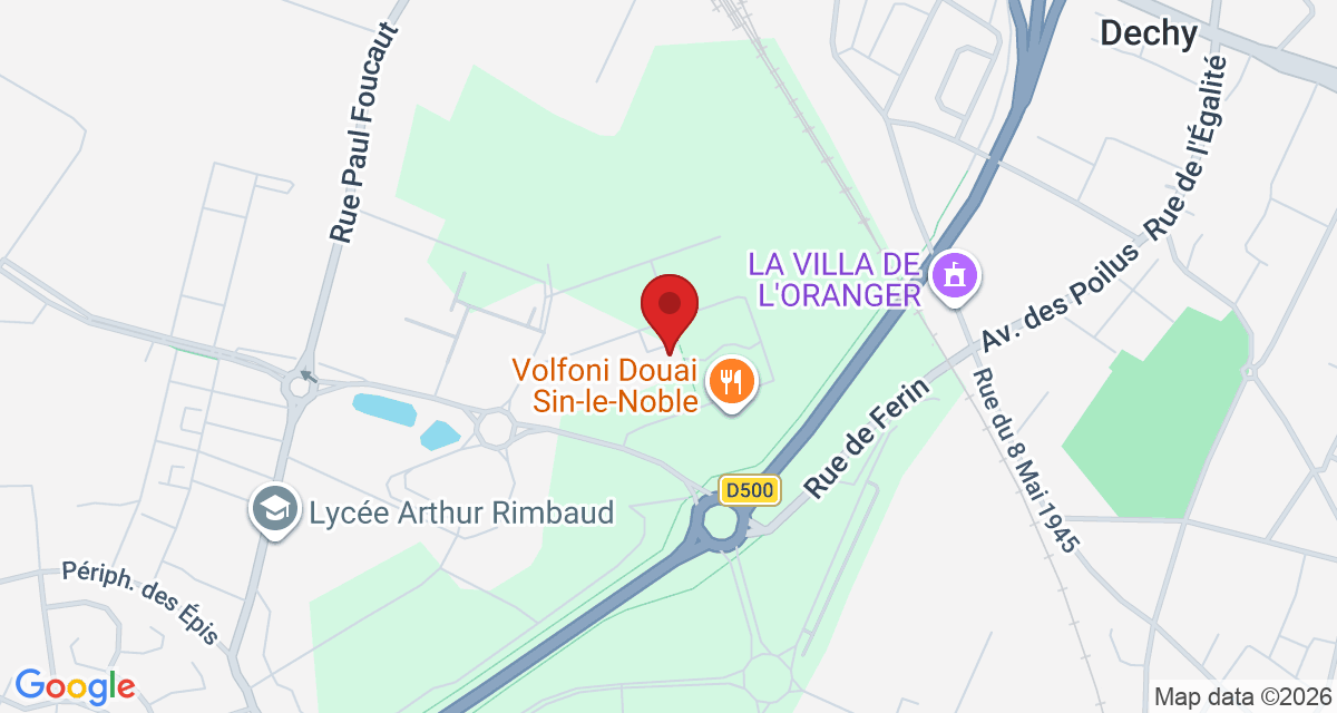 Carte de localisation Savelys Douai
